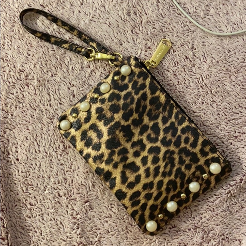 Cheetah print wristlet
